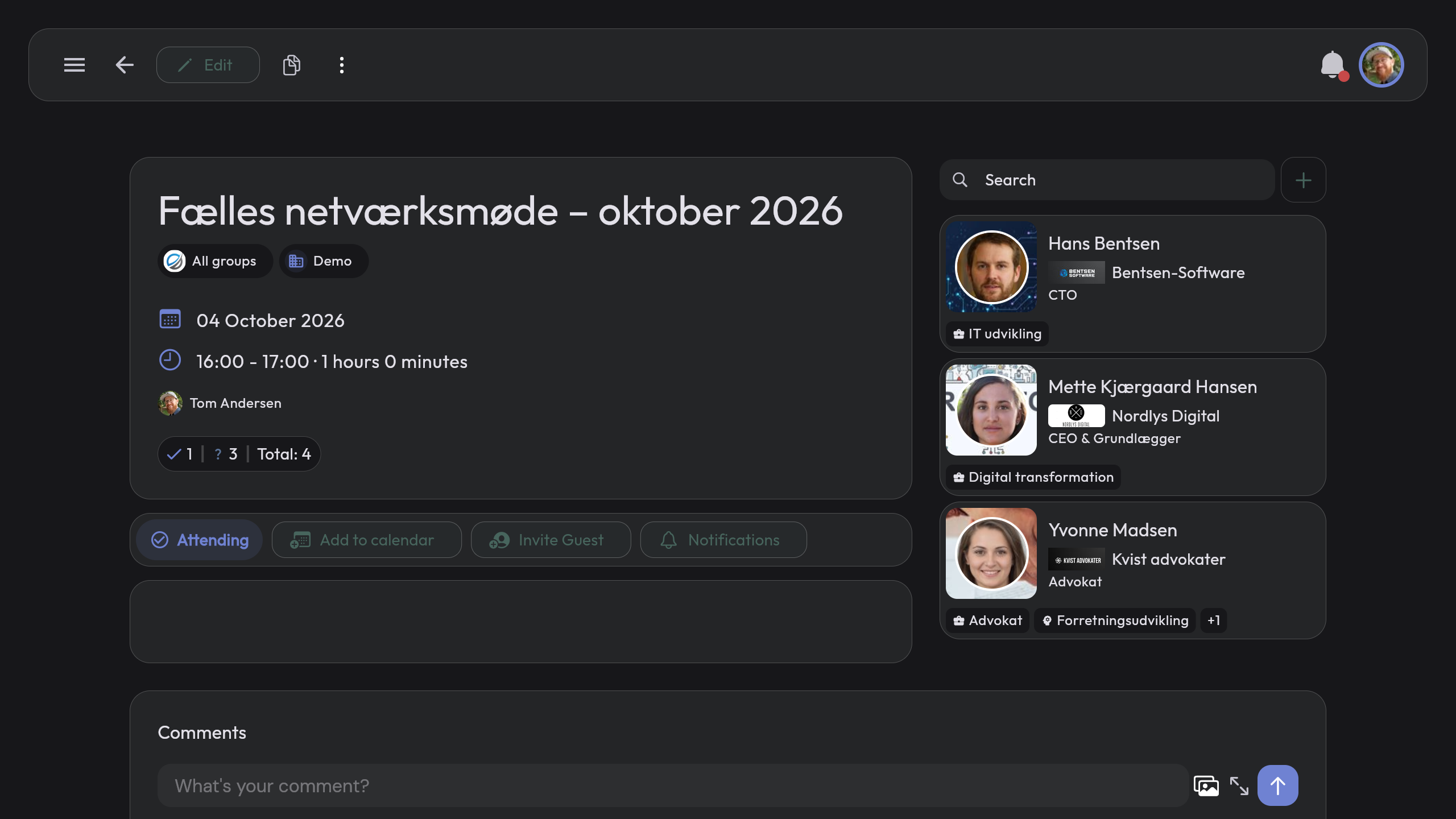 How to create a shared meeting across groups