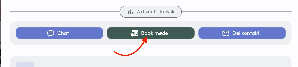 Book møde knappen på et medlems profil