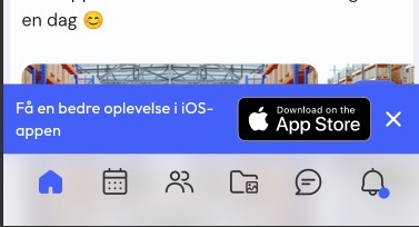 Hent app påmindelse på hovedskærm