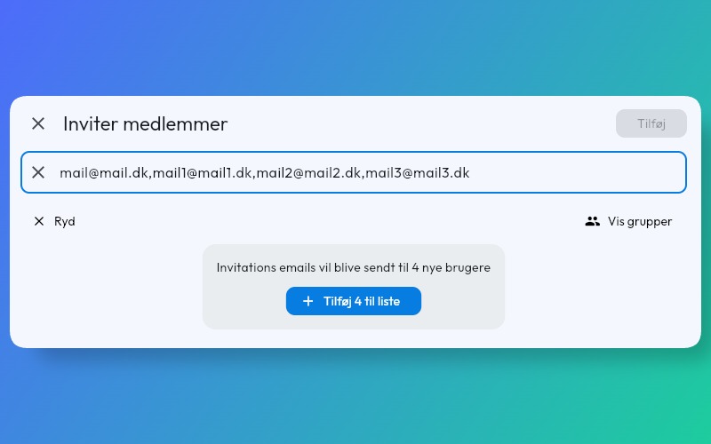 Invite multiple members